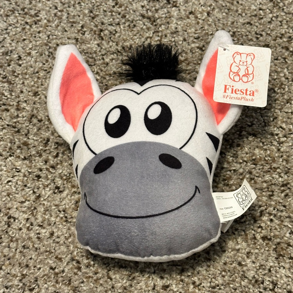 Fiesta Black and White Zebra Stuffed Animal